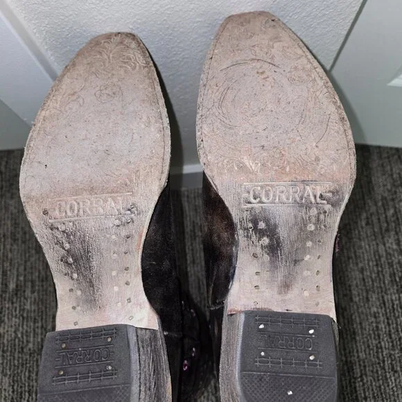 Corral Embroidered Deer Skull Tall Boots - Picture 5 of 8